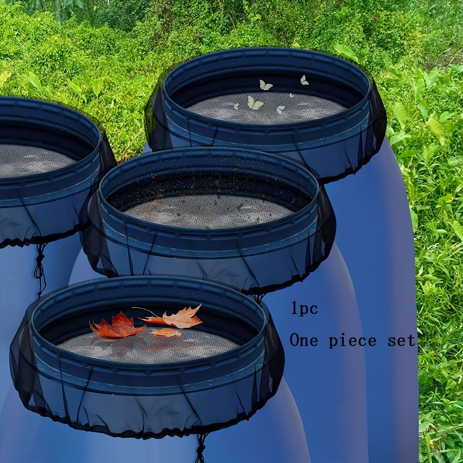 Garden Bucket Protection Net Cover Rain Barrel Filter Water Tank Screen
