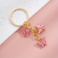 Acrylic Butterfly Keychain Bag Pendant Gift Birthday Accessories Ornament