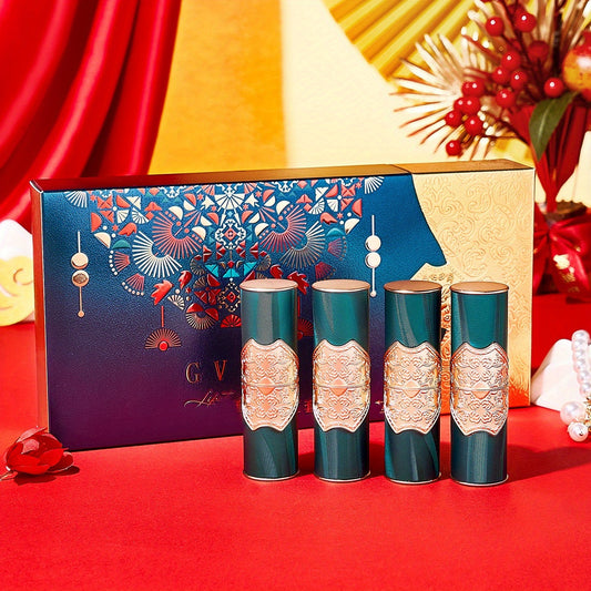 4-Piece Matte Velvet Long-Lasting Lipstick Set