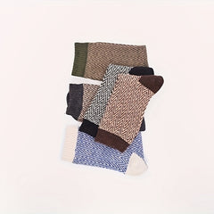 5 Pairs Winter Warm Knit Socks for Men Women
