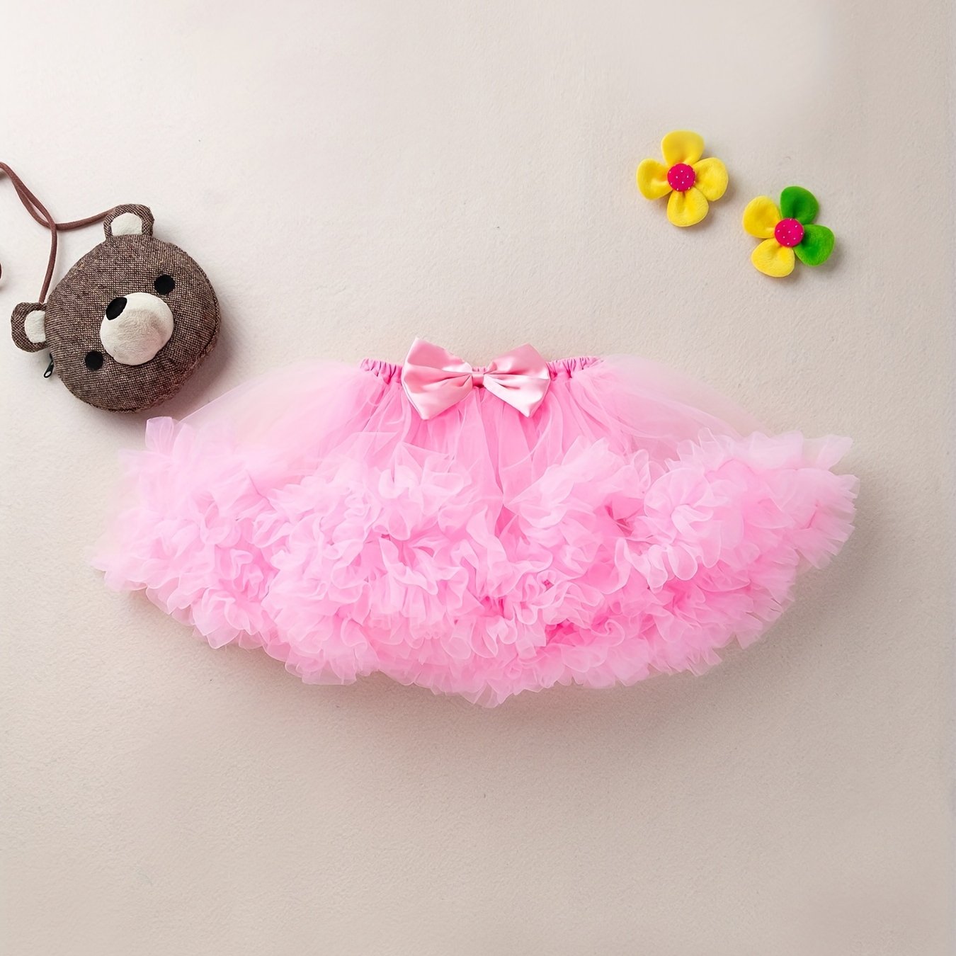 Baby Girls Bowknot Mesh Tutu Skirt