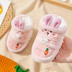 Baby Boys Warm Fleece Indoor Walking Boots
