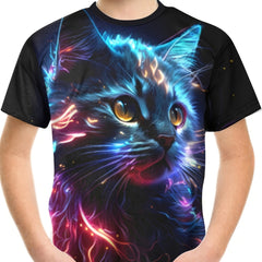 3D Print Boy's T-shirt Breathable Round Neck Casual Top