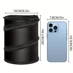 Car Trash Can Collapsible Pop-up Waterproof Bin Vehicle Garbage Basket