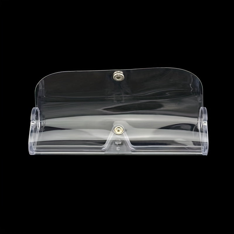 Transparent PVC Snap-On Sunglasses Box, Travel Glasses Storage