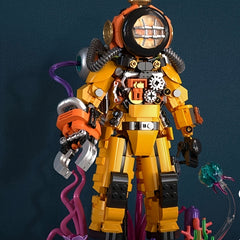 1300pcs Cyberpunk Diving Suit Building Set - Astronaut Model Toy
