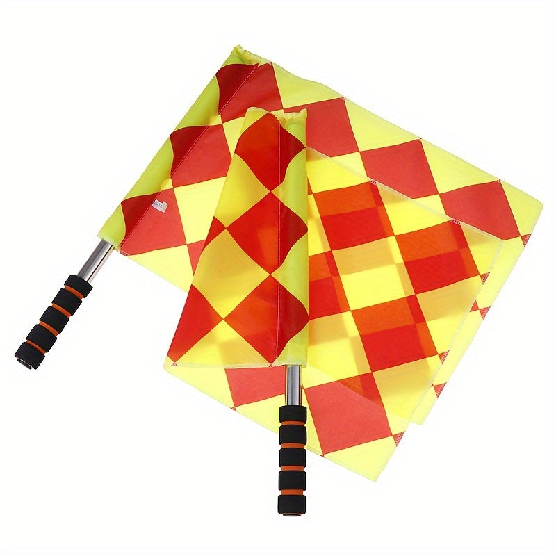 2pcs Soccer Referee Flags with Storage Bag