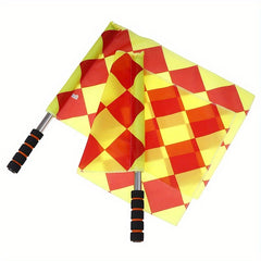 2pcs Soccer Referee Flags with Storage Bag