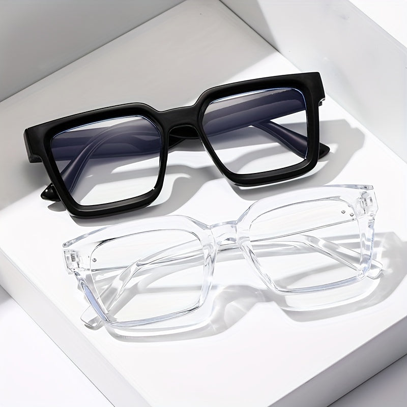 2pcs Men's Decorative Glasses Set