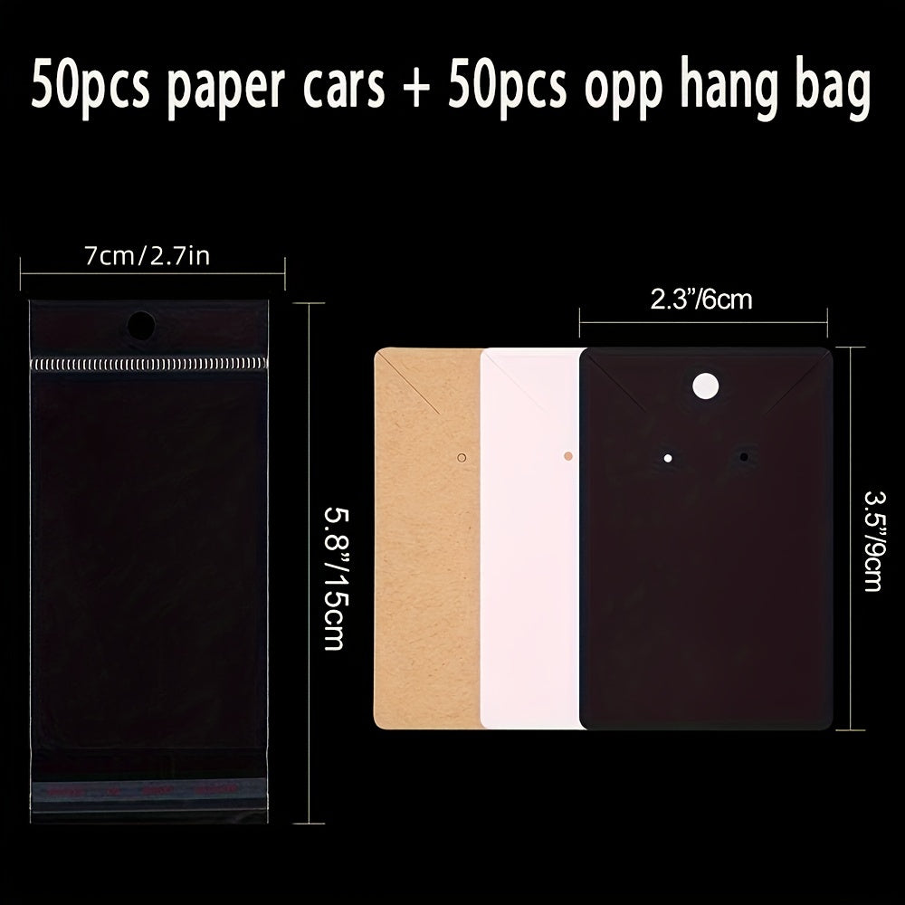 Earring Cards Jewelry Production Supplies 50 Earring Cards 50 Jewelry Packaging