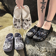 Men's Camo Lightweight Clogs Non Slip Garden Shoes