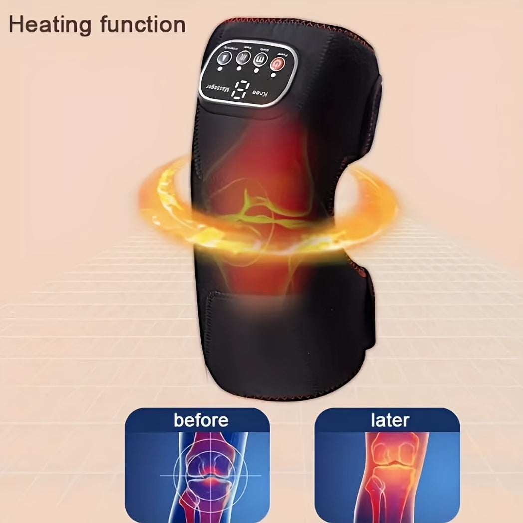Knee Hot Compress Massager Physiotherapy Joint Brace Vibration Heating Pad