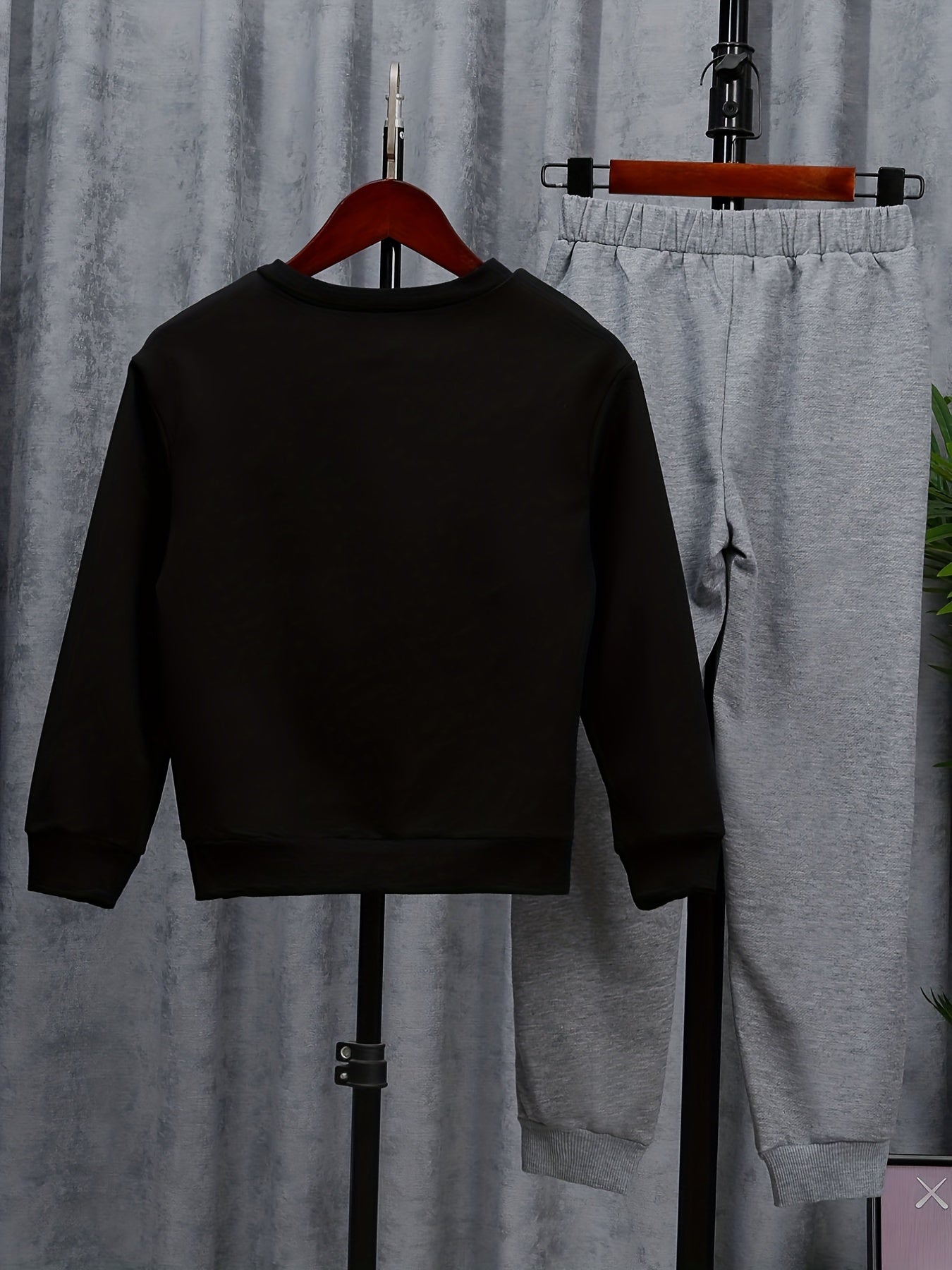 Boy's 2pcs Sweatshirt & Sweatpants Set Casual Outfits For Spring Fall