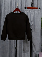 Boy's 2pcs Sweatshirt & Sweatpants Set Casual Outfits For Spring Fall