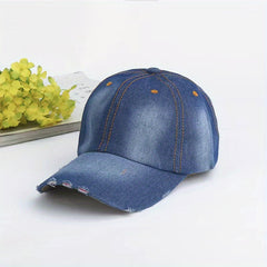 Unisex Sunshade Baseball Cap With Letter Embroidery