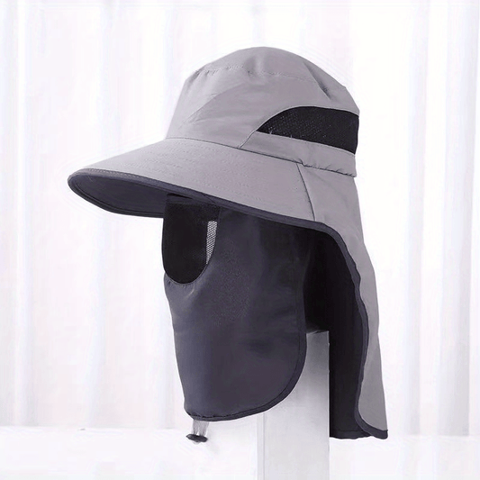 Outdoor Fishing Sunshade Cap with Removable Mask