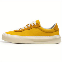 Men's Distressed Canvas Skate Shoes Lace Up Outdoor Sneakers