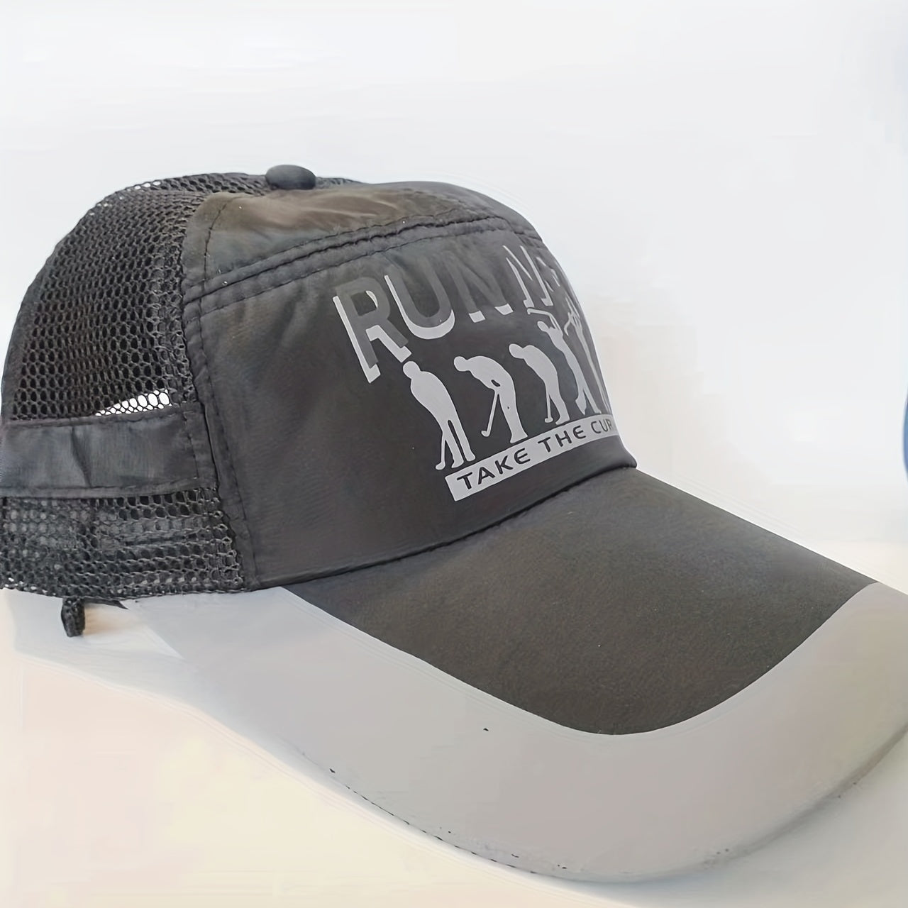 Men's Mesh Baseball Cap Sun Protection Brim Sunshade Hat Outdoor Sports