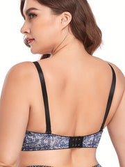 Sexy Lace Jacquard Stretch Bra