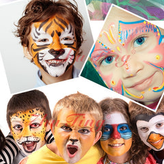 Halloween Face Painting Kit Water Based for Dramatic Makeup
