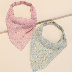 5pcs Triangle Scarf Floral Print Headband Elastic Turban Bandana Women Hawaii