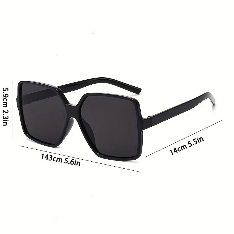 Oversized Square Sunglasses Casual Gradient Glasses UV400