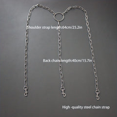Punk Steel Chain O ring Chain Strap For Men