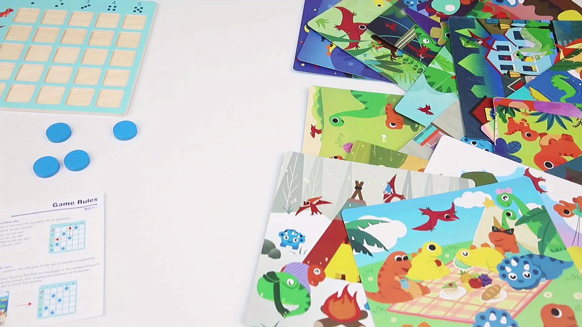 Wooden Dinosaur Arithmetic Puzzle Game