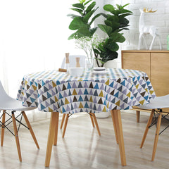 Washable Decorative Tablecloth for Indoor/Outdoor Use - Gray - 119x149