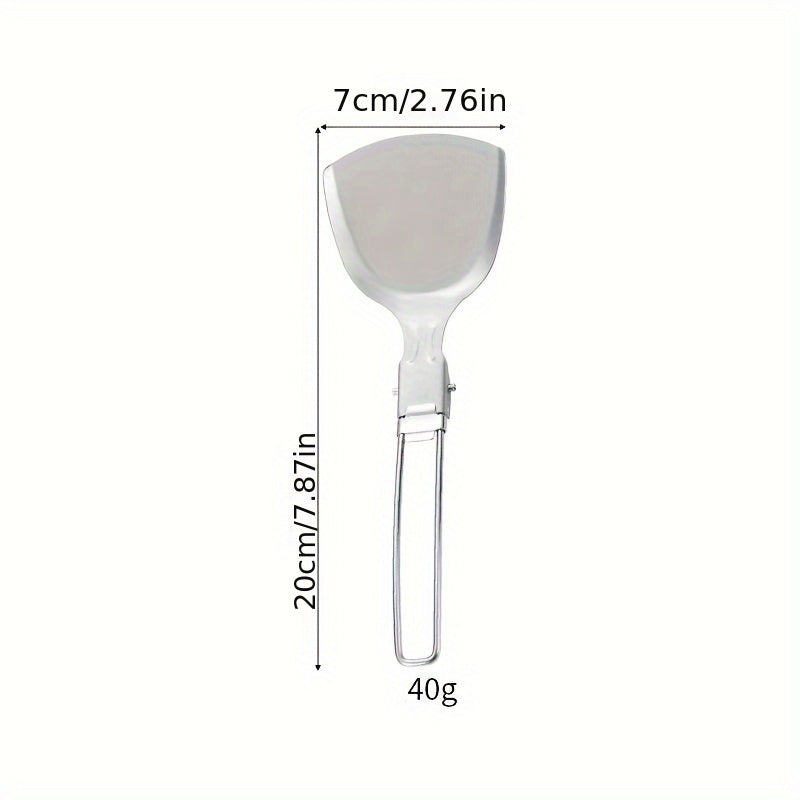 5pcs Portable Stainless Steel Cooking Utensils for Camping and Picnics