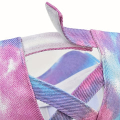 Rainbow Tie Dye Ponytail Baseball Cap Dad Hat