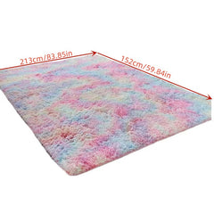 Tie Dyed Rainbow Soft Carpets Kitchen Floor Mat Non slip Proof Floor Mat