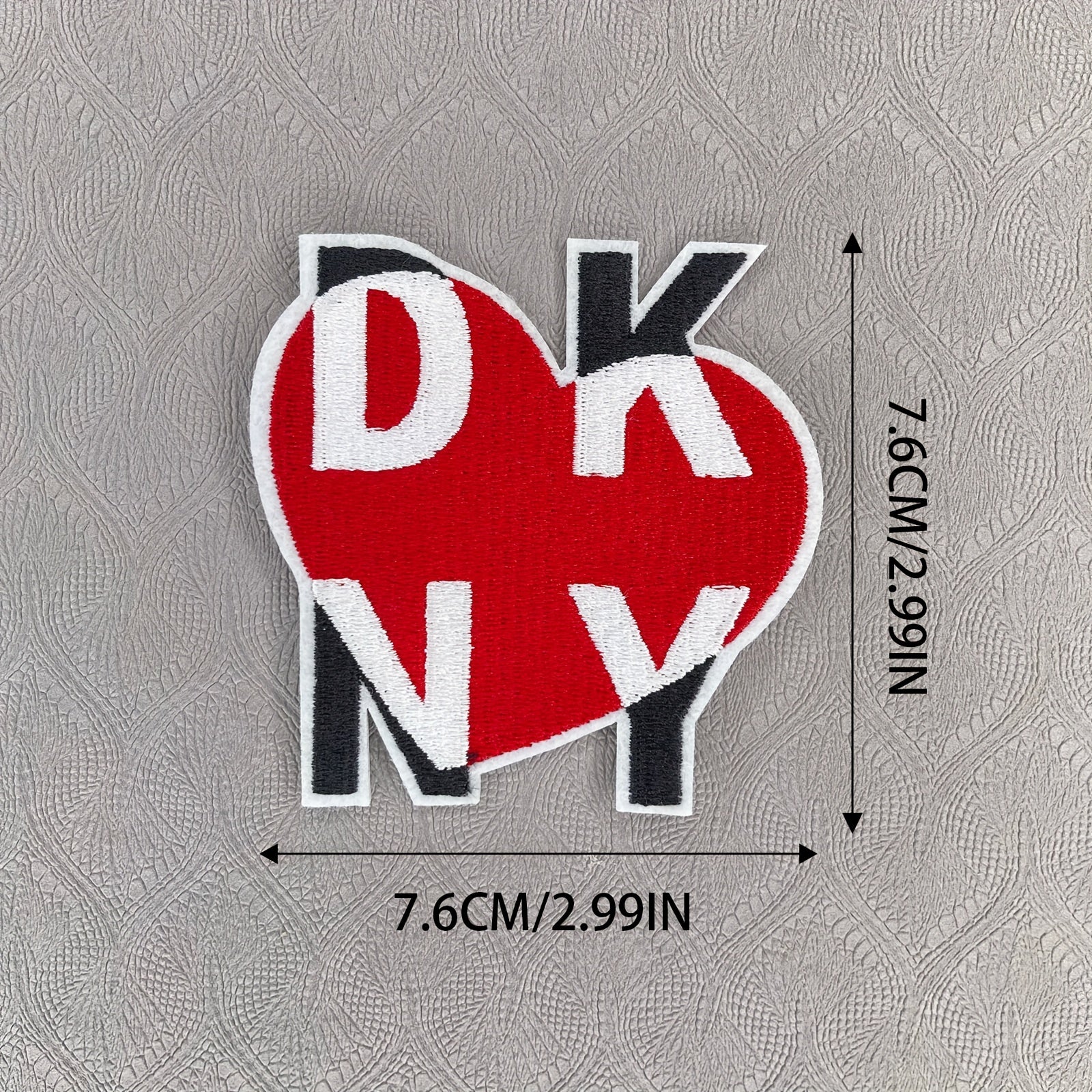 Striped Shield & Red Love Letters Embroidery Pins Set