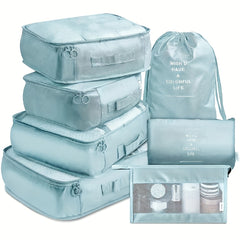 7 Pcs Travel Luggage Bag Sets Versatile Organizers
