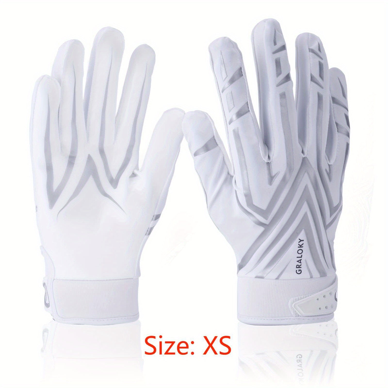 Youth Football Gloves - Non Slip Silicone Grip for Enhanced Performance