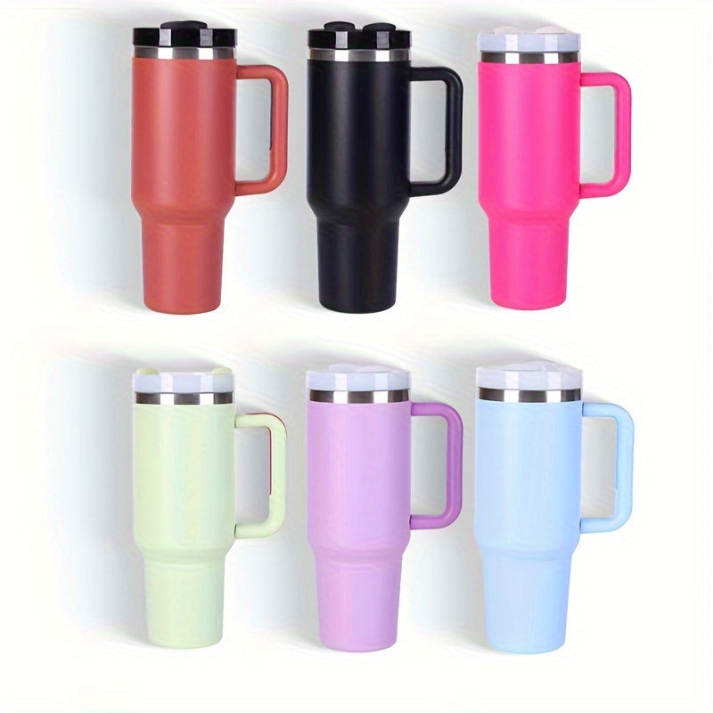 40 Oz Stainless Steel Insulated Cup With Lid And Handle