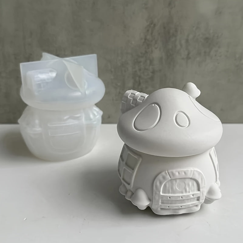 3D Mushroom House Silicone Mold for DIY Home Decor