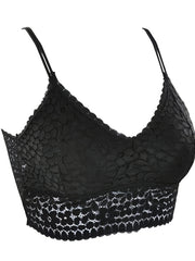 2pcs Wireless Lace Bras Women's Lingerie Set