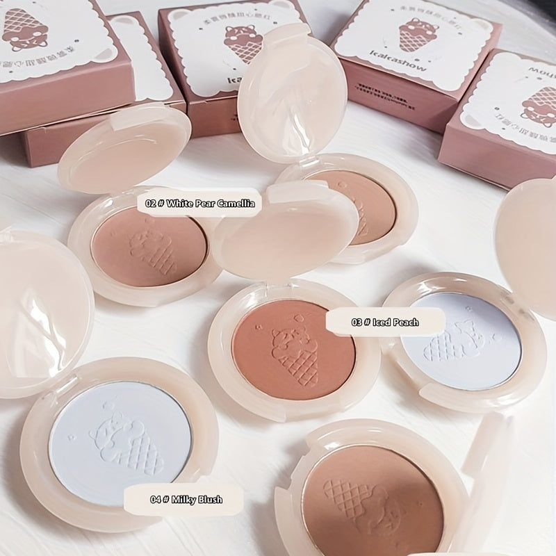 Matte Mineral Blush Powder Peach Blush Warm Bright Shimmer Face Blush