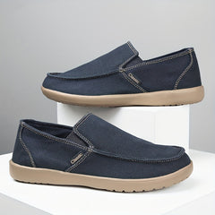 Men's Slip On Canvas Shoes Lightweight Breathable Casual Flats