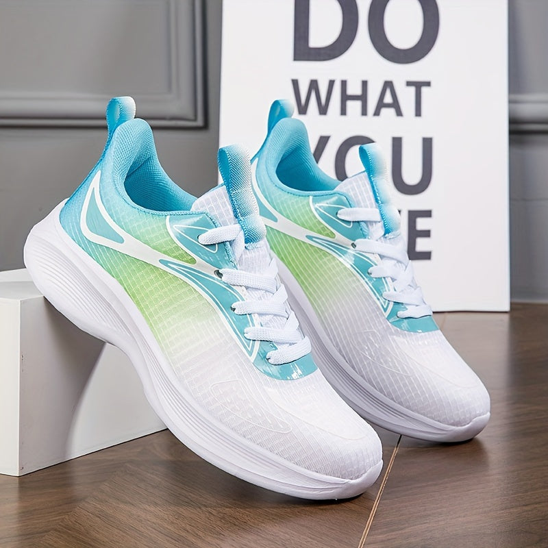 Women's Gradient Running Shoes Non Slip Sneakers Breathable