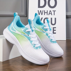 Women's Gradient Running Shoes Non Slip Sneakers Breathable