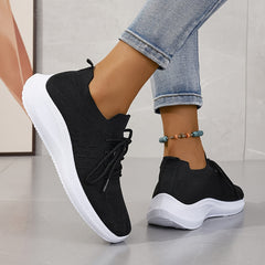 Women's Solid Running Shoes Wear Resistance Non Slip Sneakers