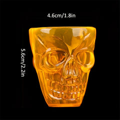 4pc Halloween Skull Shot Glasses Unbreakable Shot Cups Plastic Halloween Cups
