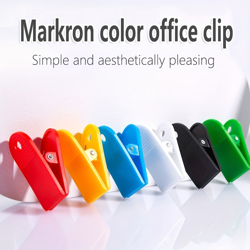 2pcs Macaron Plastic Shoe Clips, Rectangular Medium Clips, Mixed Colors
