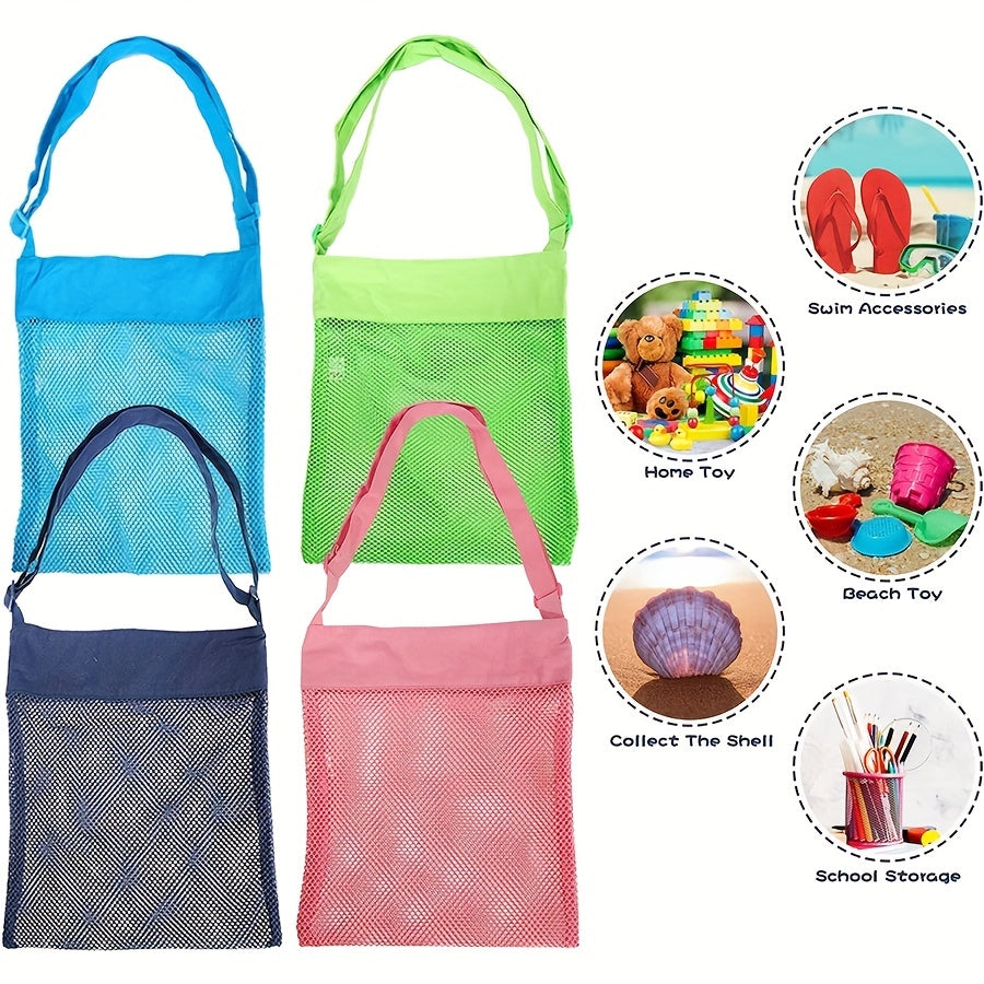 Colorful Mesh Beach Bags 10 13in 25 4 33 02cm Breathable Tote Bags