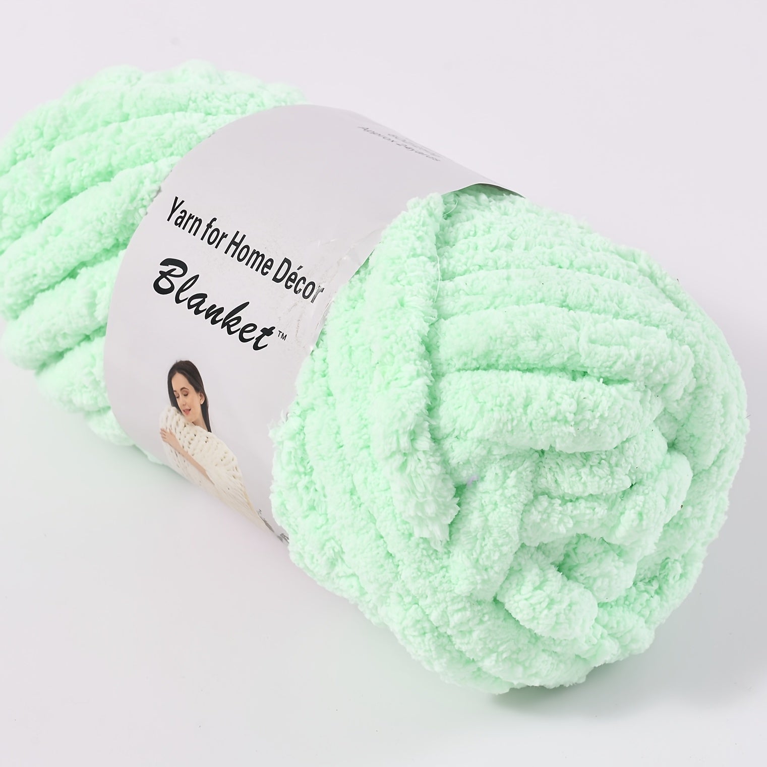 24 Yards Chunky Chenille Yarn for Knitting DIY Blanket Cushion Home Decor