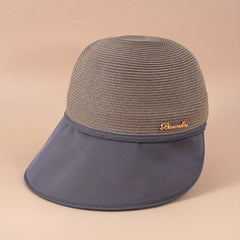 Wide Brim Sun Hat Baseball Cap with Label Patch