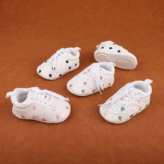 Casual Lace Up Sneakers for Baby Boys Lightweight Non Slip Shoes