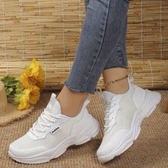 Women's Mesh Running Shoes Lightweight Chunky Sneakers Soft Sole Shockproof